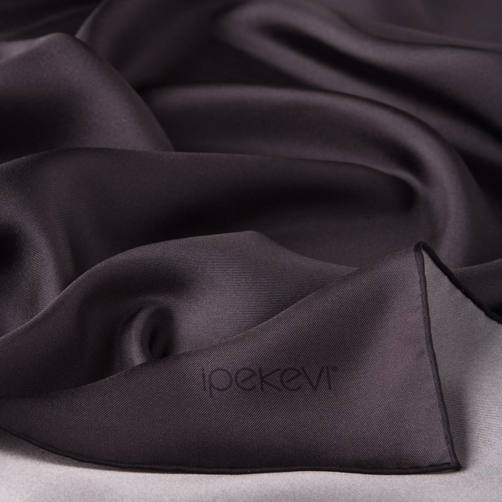 İpekevi Düz Twill İpek Eşarp - Füme