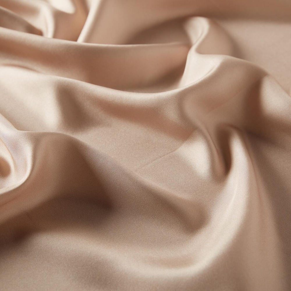 İpekevi Düz Twill İpek Eşarp - Koyu Nude