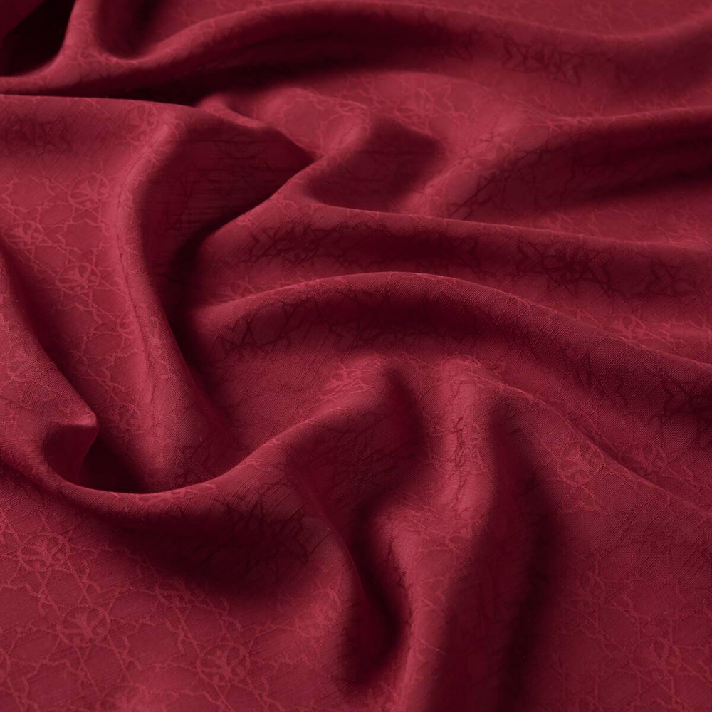 İpekevi Monogram Şal - Bordo