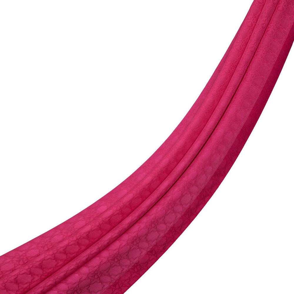 İpekevi Monogram Şal - Magenta