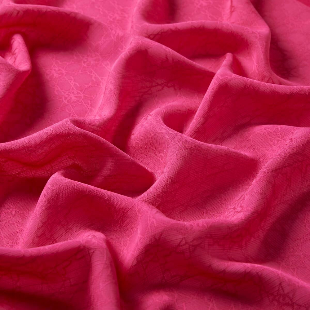 İpekevi Monogram Şal - Magenta