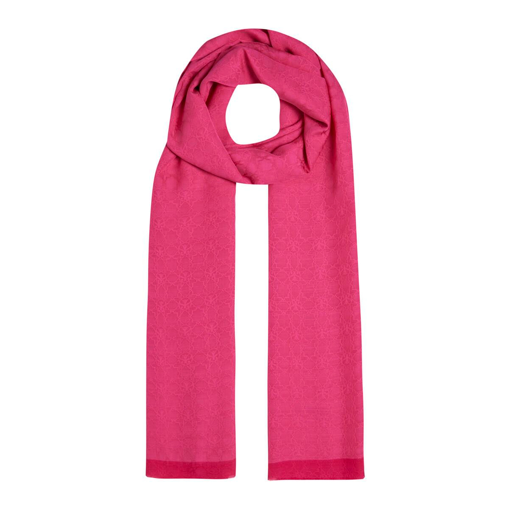 İpekevi Monogram Şal - Magenta
