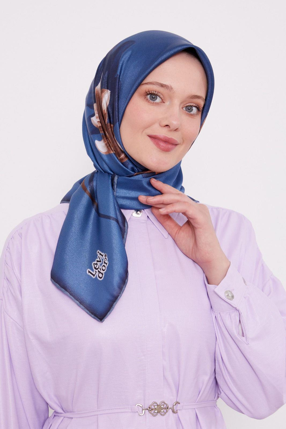 Levidor Kristal Eşarp - 22010 - İndigo