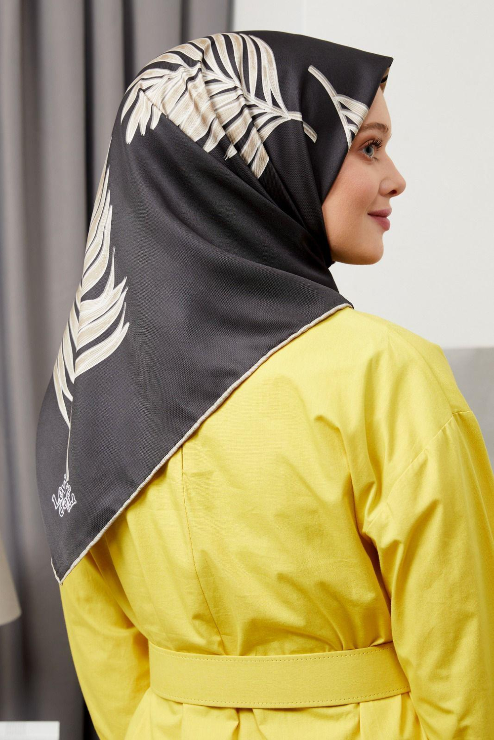 Levidor Trend Eşarp - 17563 - Siyah Taş