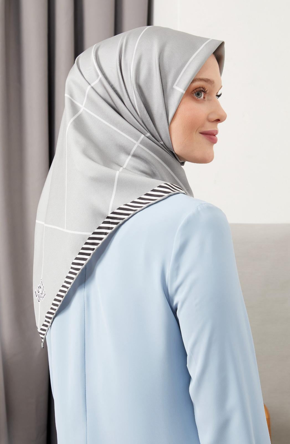 Levidor Trend Eşarp - 17564 - Gri