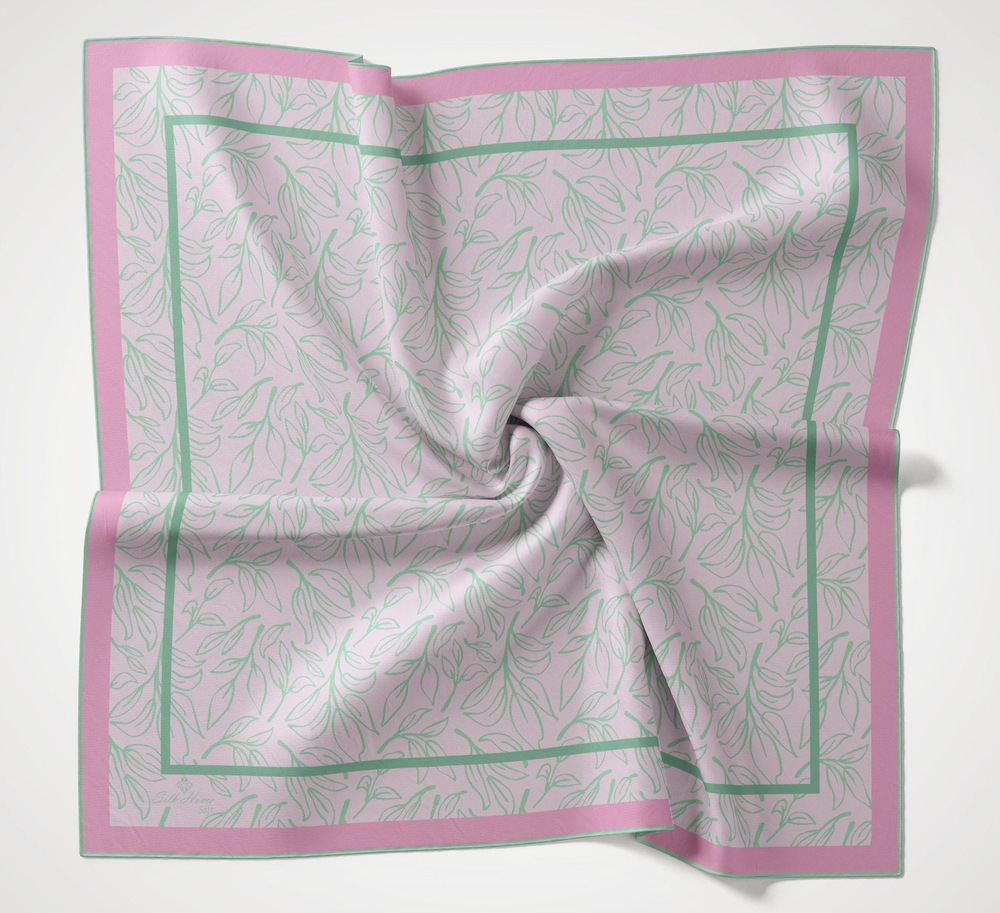Silk Home Desenli Soft Eşarp - 1021 - Pudra Pembe