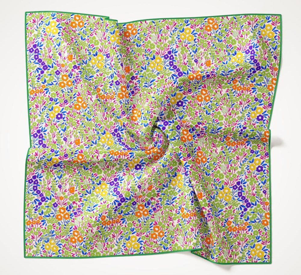 Silk Home Desenli Soft Eşarp - 2045 - Beyaz Fıstık