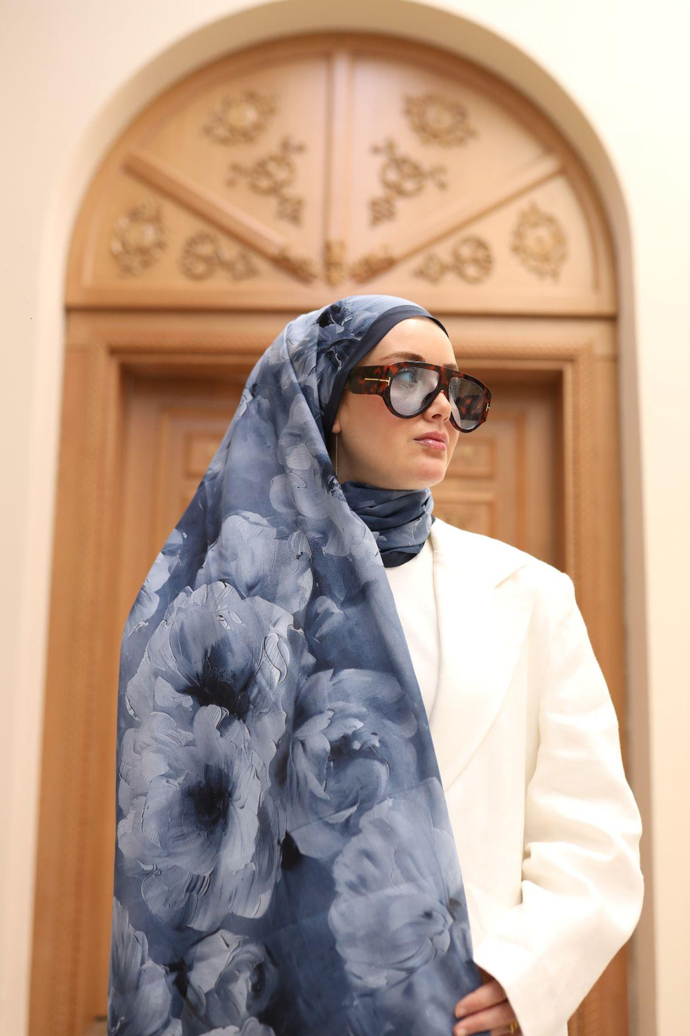 Silk Home Nariya Şal - 90006 - Koyu Lacivert
