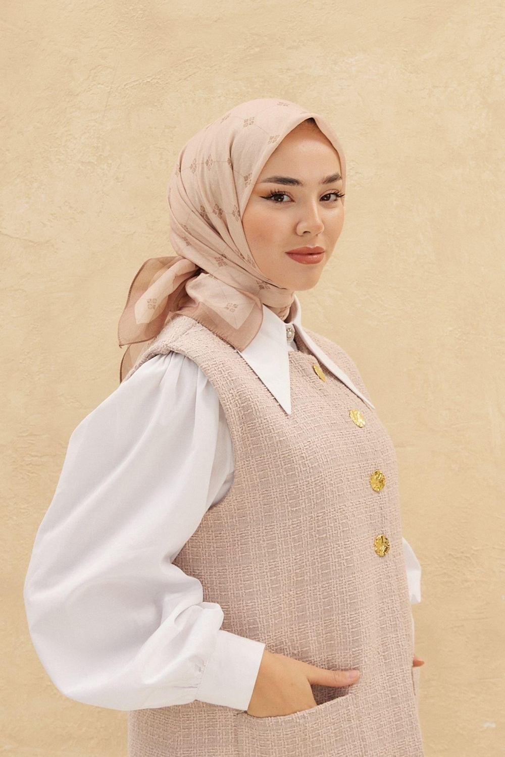 Silk Home Olinda Eşarp - Bej Camel