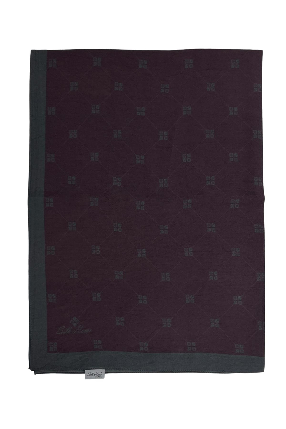Silk Home Olinda Şal - 49003 - Bordo Yeşil