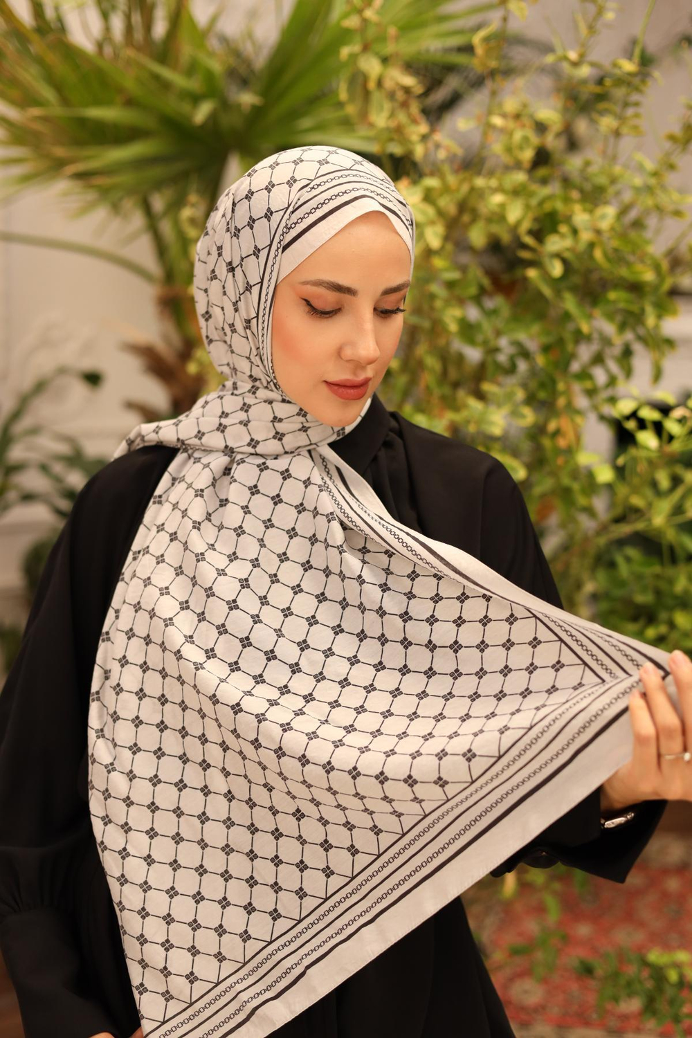 Silk Home Olinda Şal - 49005 - 02 Siyah Gri