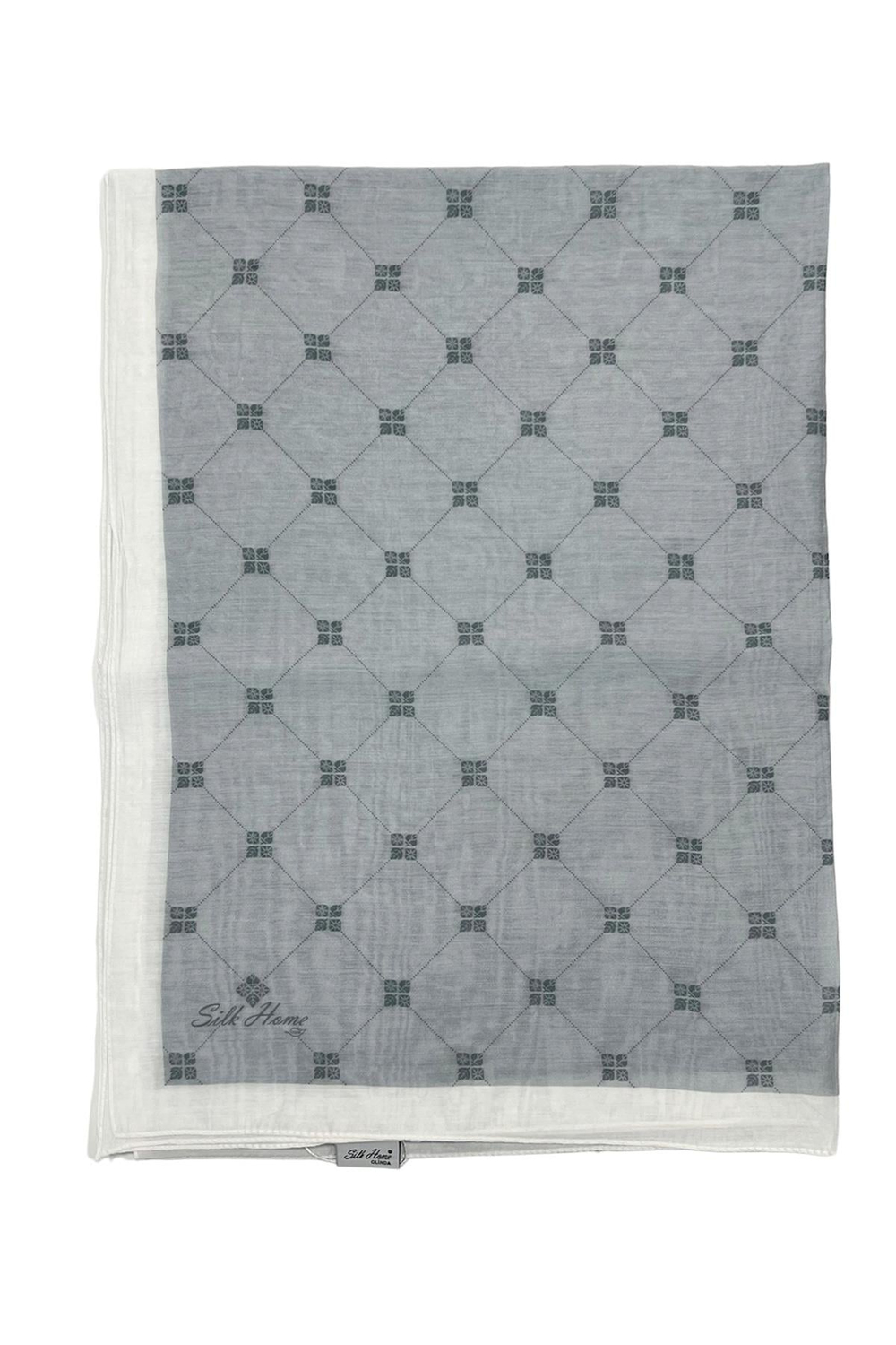 Silk Home Olinda Şal - Gümüş Beyaz