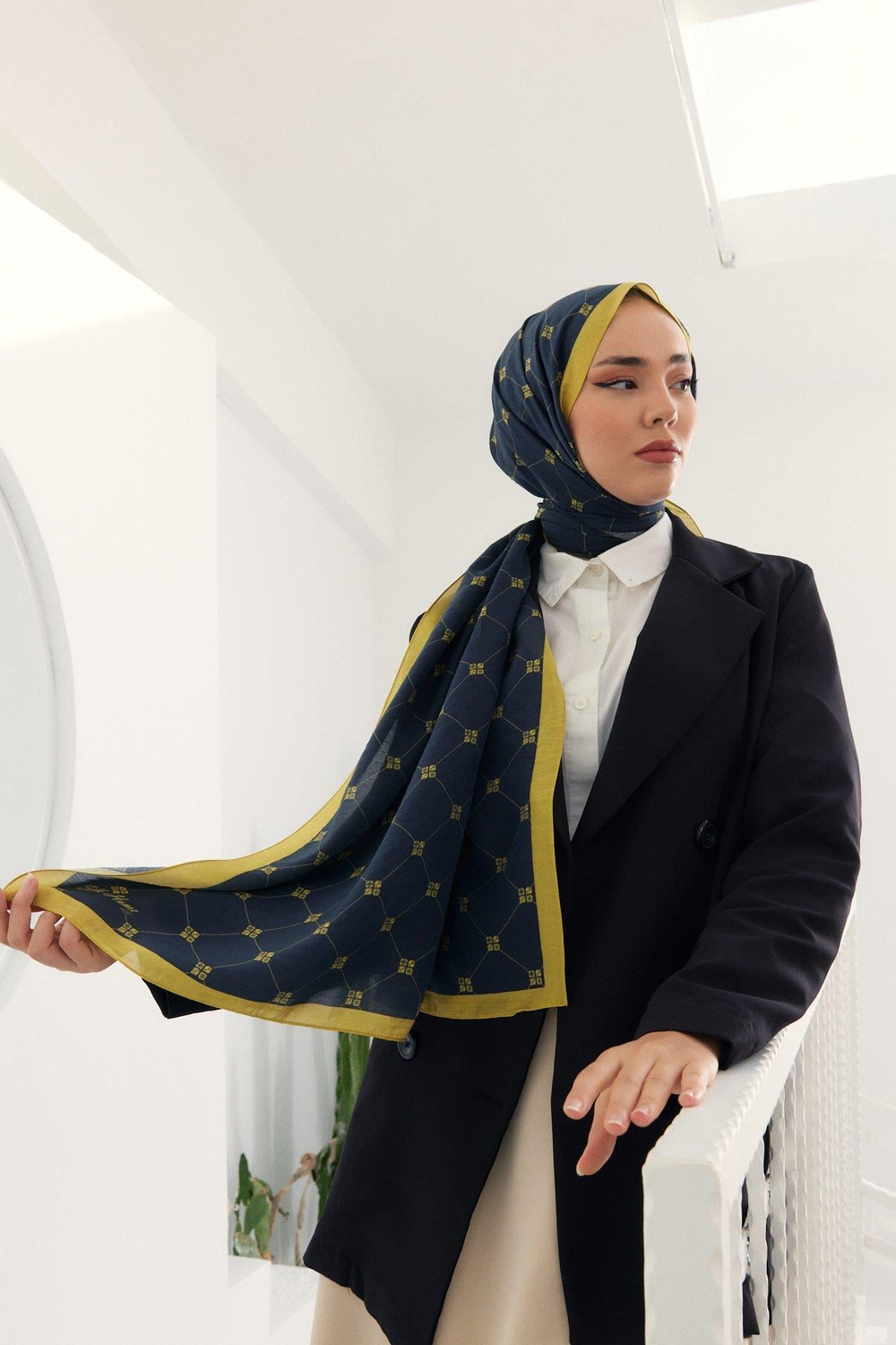Silk Home Olinda Şal - 49003 - Siyah Sarı
