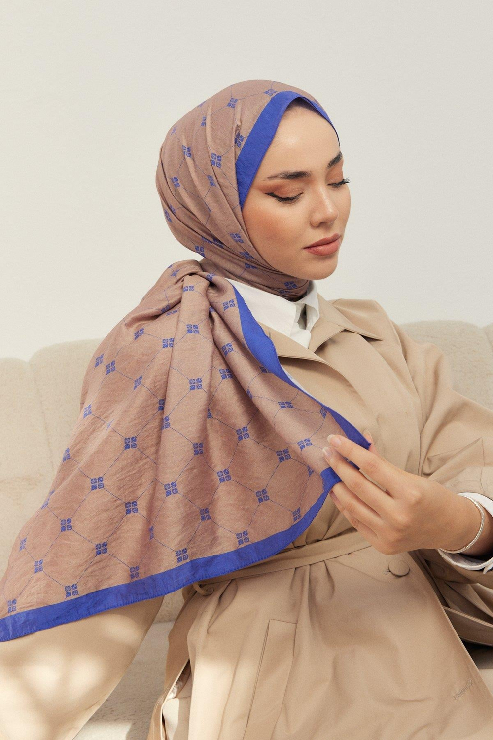 Silk Home Olinda Şal - 49003 - Vizon Mavi