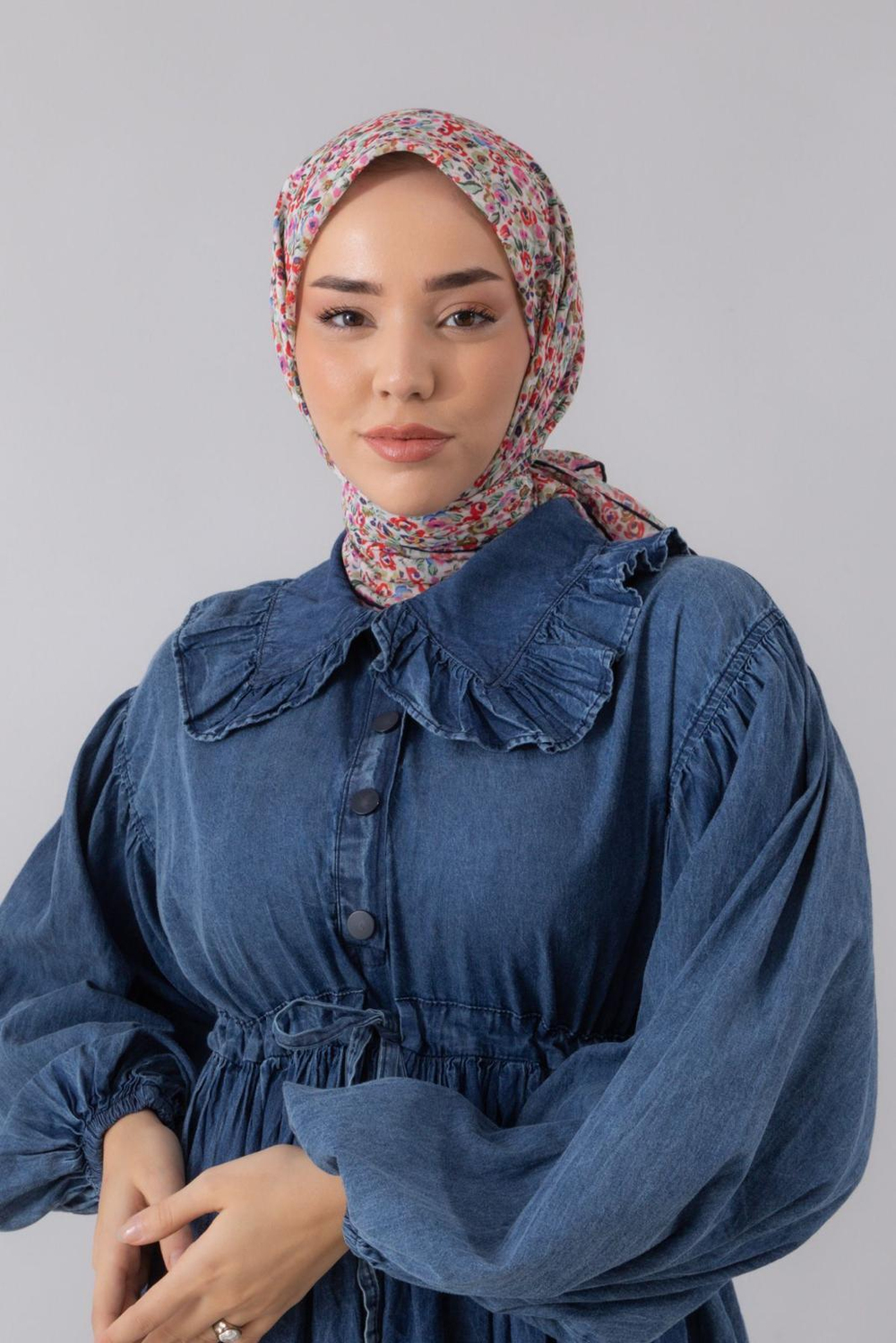 Silk Home Soft Eşarp - 1030 - Koyu Lacivert