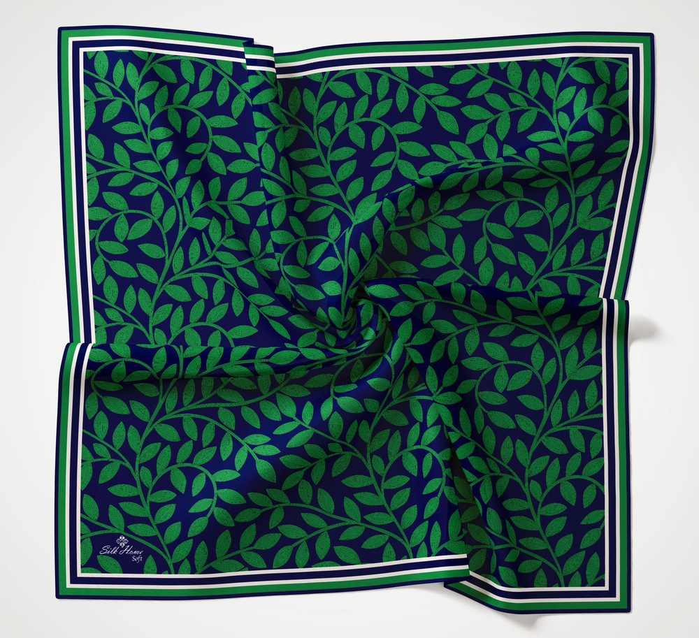Silk Home Soft Eşarp - 1040 - Lacivert Yeşil