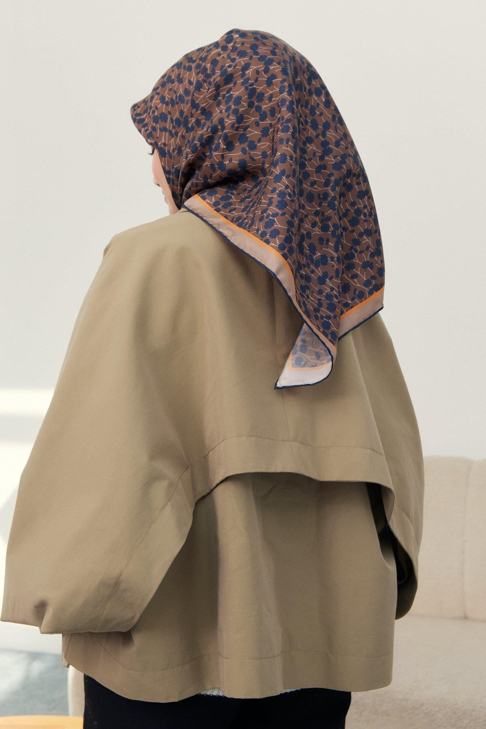 Silk Home Twill İpek Eşarp - 11412-42 Acı Kahve