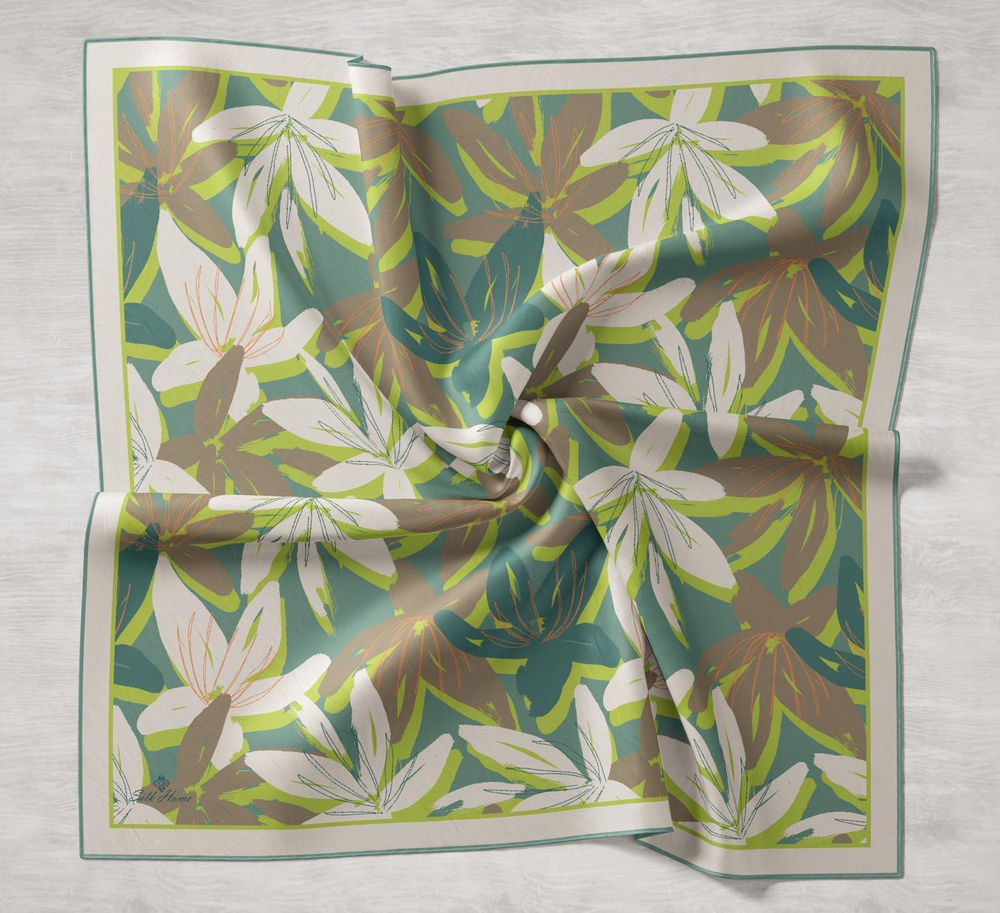Silk Home Twill İpek Eşarp - 11439-05 Mentol