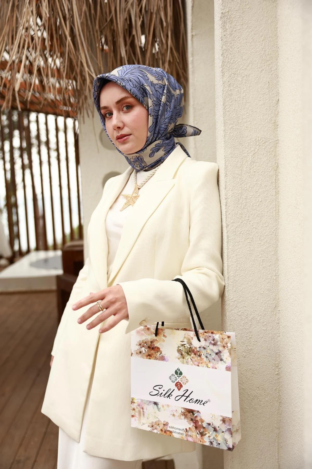 Silk Home Twill İpek Eşarp - 11468-01 Lila