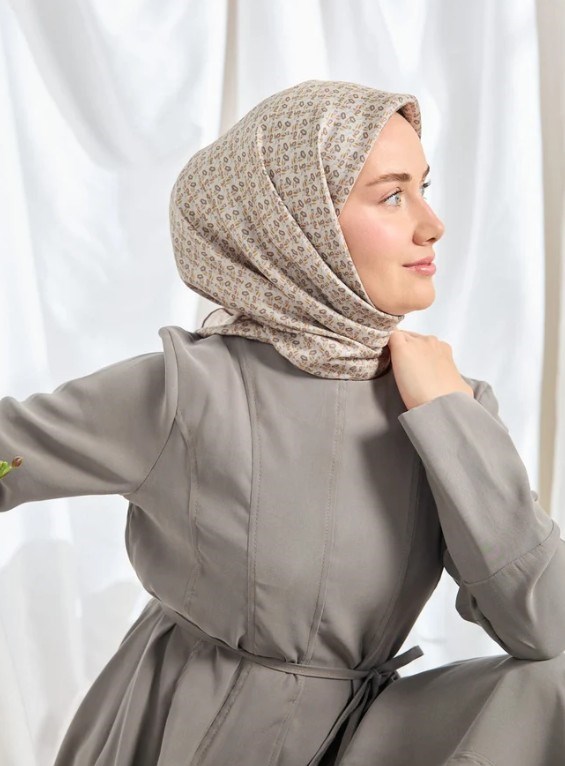 Silk Home Twill İpek Eşarp - 11540-05 Açık Gri