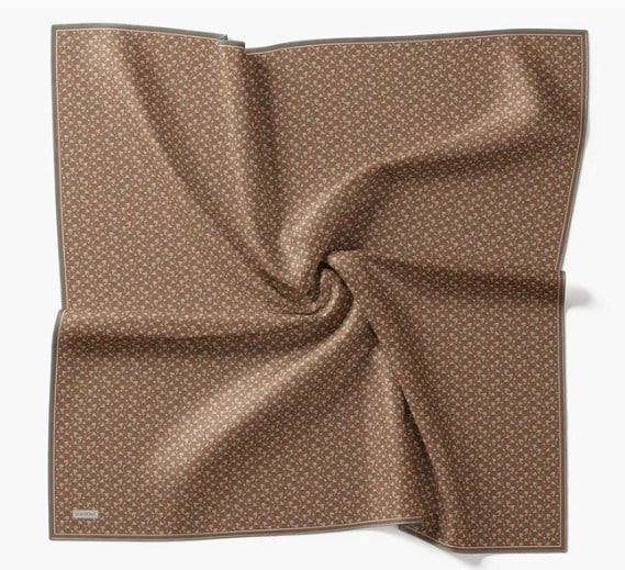 Silk Home Twill İpek Eşarp - 11540-14 Kahverengi