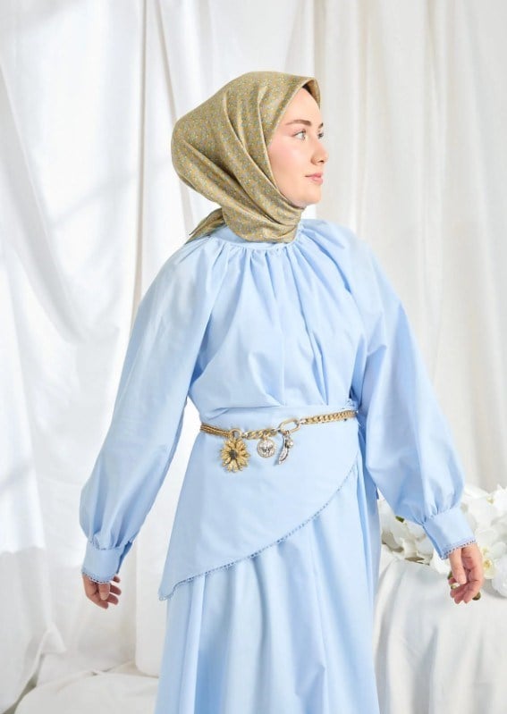 Silk Home Twill İpek Eşarp - 11540-17 Yağ Yeşili