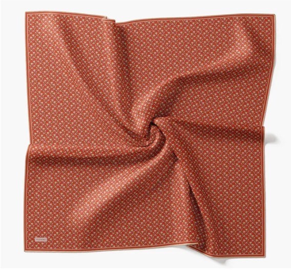 Silk Home Twill İpek Eşarp - 11540-18 Nar Çiçeği