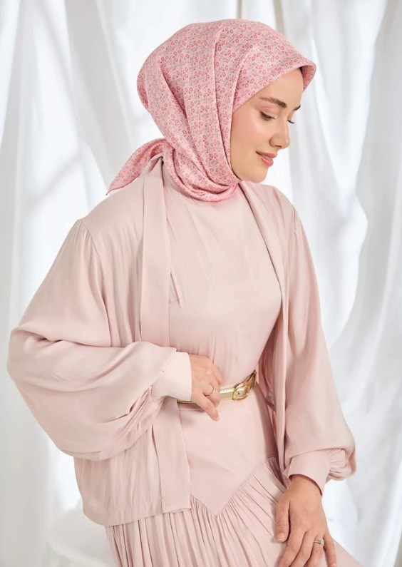 Silk Home Twill İpek Eşarp - 11540-30 Pembe