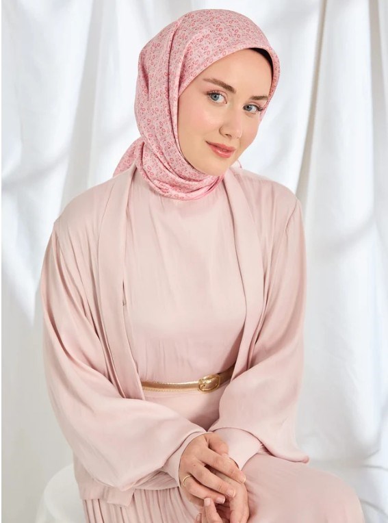 Silk Home Twill İpek Eşarp - 11540-30 Pembe