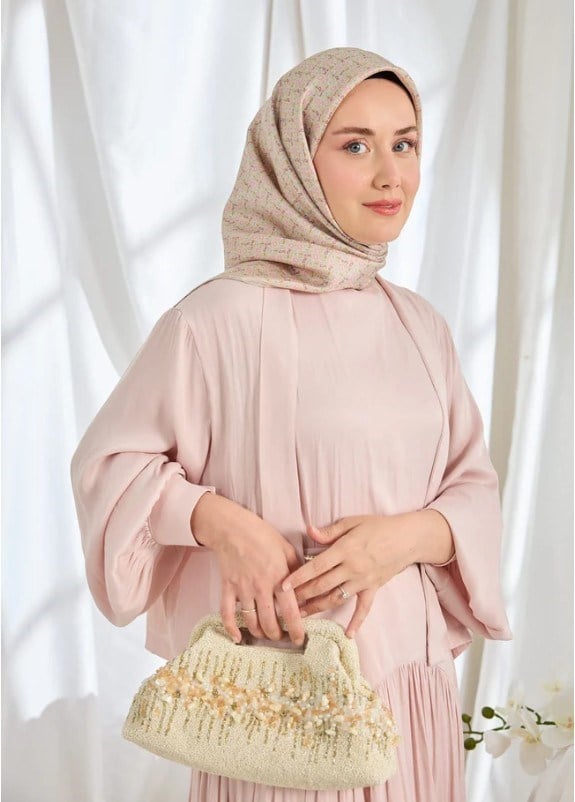 Silk Home Twill İpek Eşarp - 11540-33 Açık Vizon