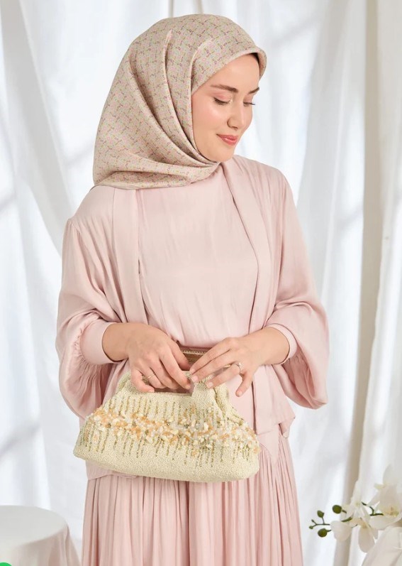Silk Home Twill İpek Eşarp - 11540-33 Açık Vizon