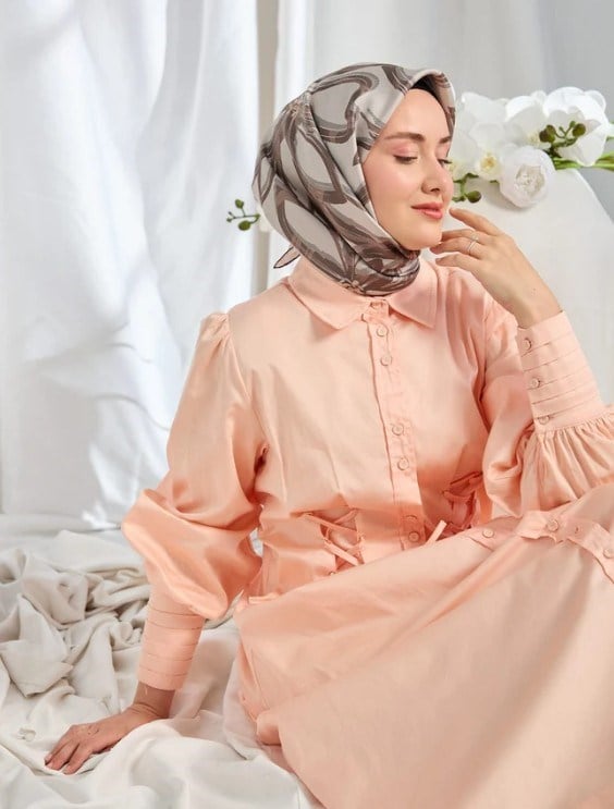 Silk Home Twill İpek Eşarp - 11548-02 Koyu Gri