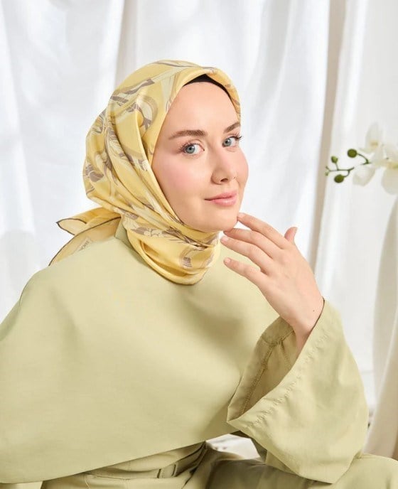 Silk Home Twill İpek Eşarp - 11548-09 Sarı