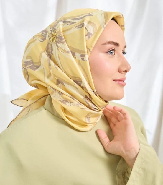 Silk Home Twill İpek Eşarp - 11548-09 Sarı