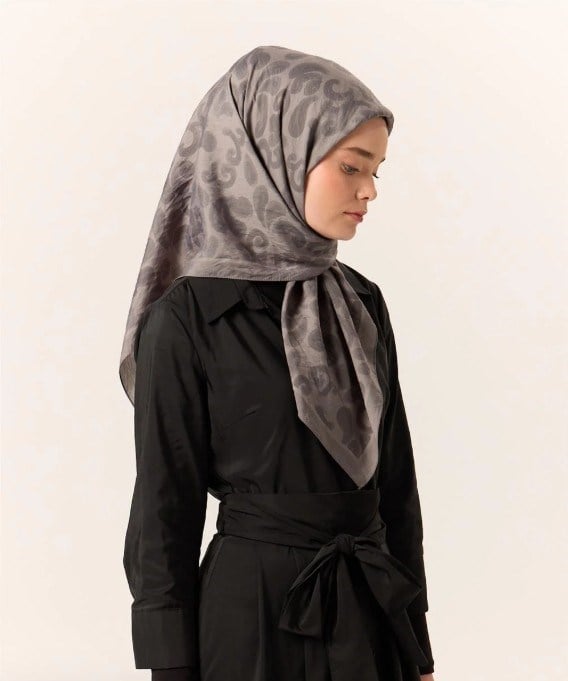 Silk Home Velora Eşarp - 161002-03 Gri Füme
