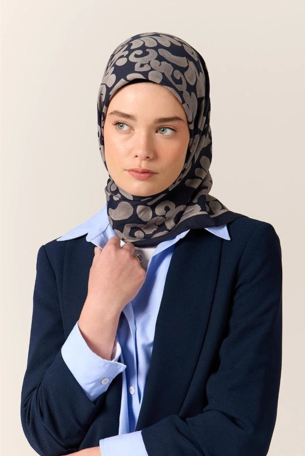Silk Home Velora Eşarp - 161002-04 Lacivert