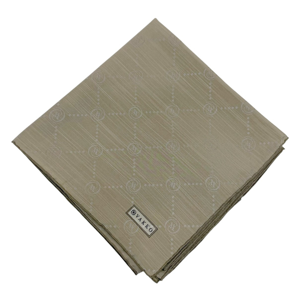 Vakko Pamuk İpek Eşarp - Monogram - Soft Vizon
