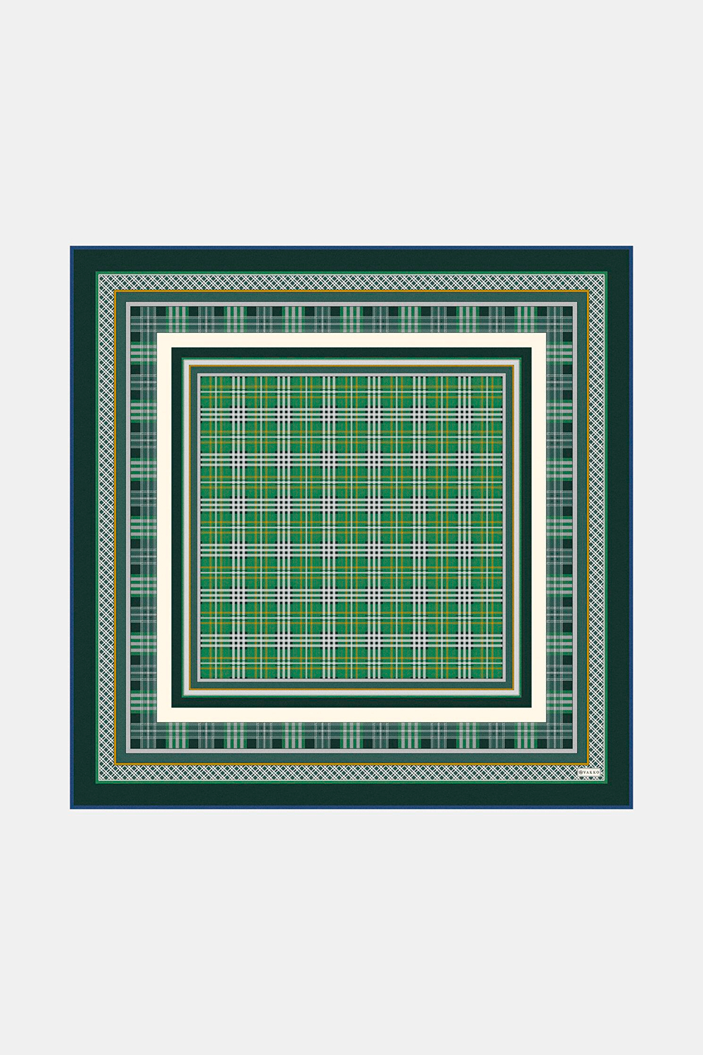 Vakko Twill İpek Eşarp - 40805 - Yeşil