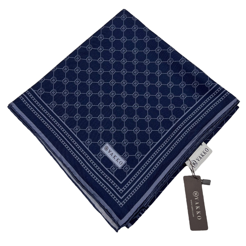 Vakko Twill İpek Eşarp - Özel Seri - İndigo
