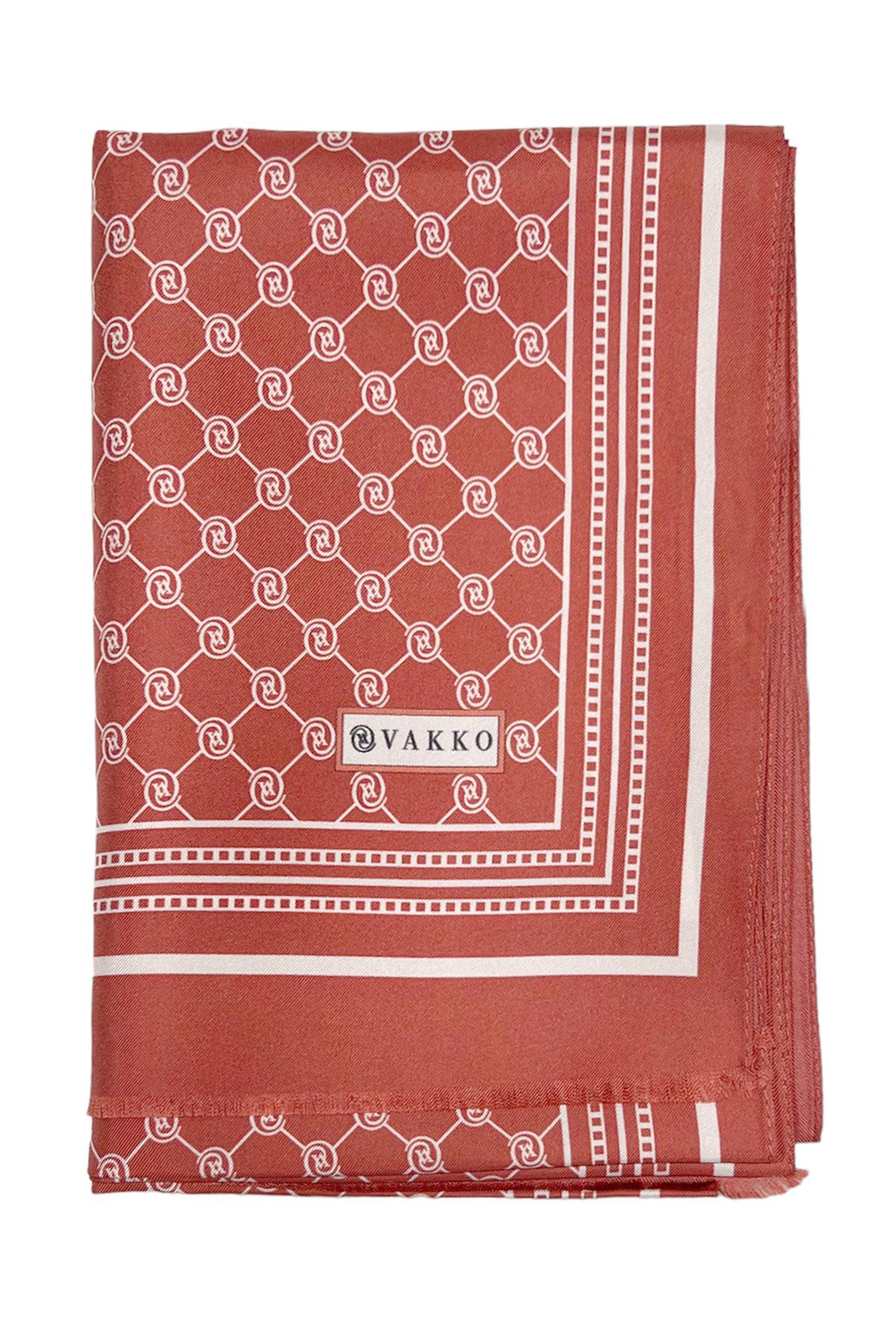 Vakko Twill İpek Şal - Özel Seri - Kırmızı