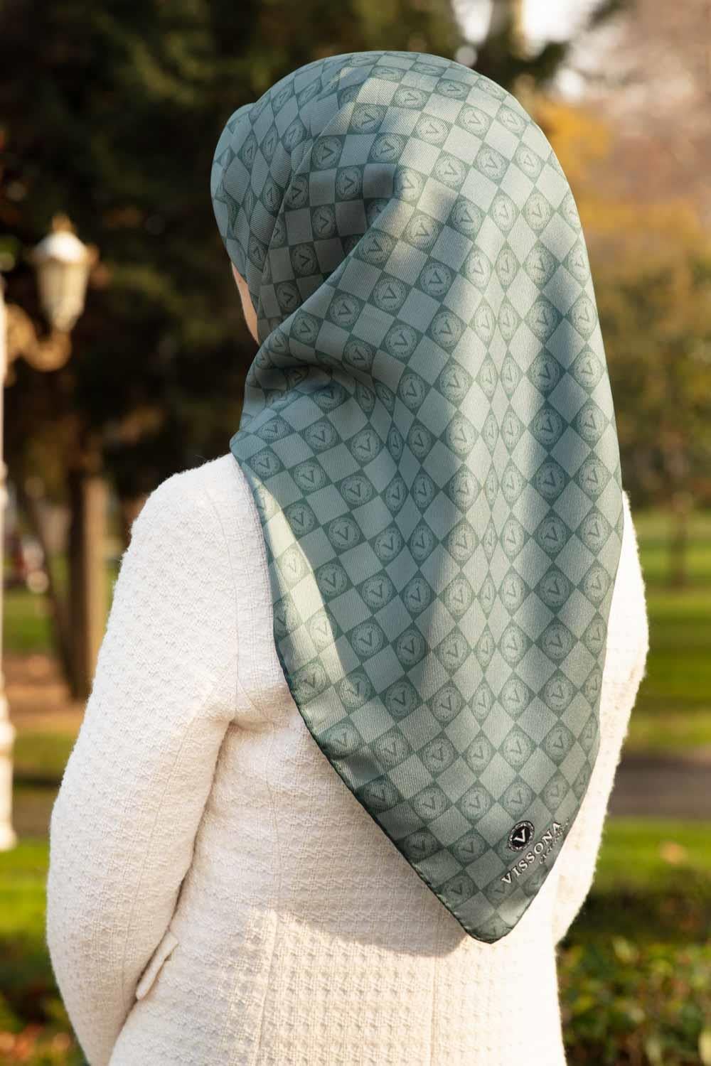 Vissona Exclusive Twill İpek Eşarp - 50877 - 0219