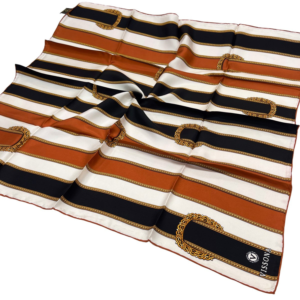 Vissona Twill İpek Eşarp - 10502 - 0001-0014