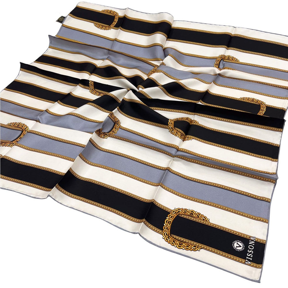 Vissona Twill İpek Eşarp - 10502 - 0001-0028