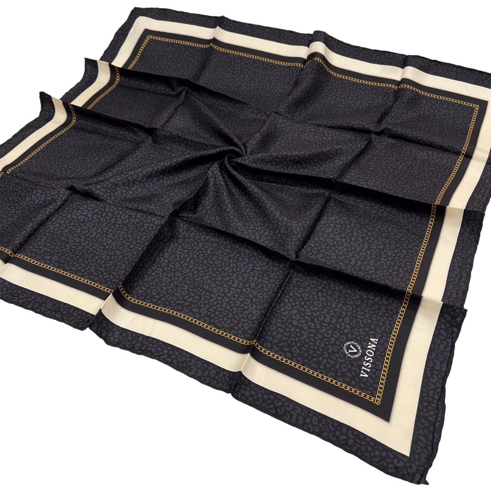 Vissona Twill İpek Eşarp - 14195 - 0001