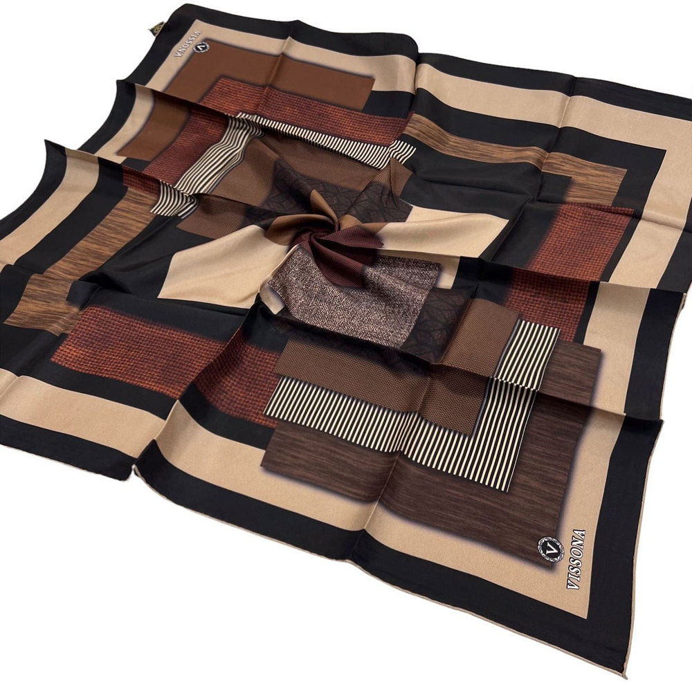 Vissona Twill İpek Eşarp - 17176 - 0014-0001
