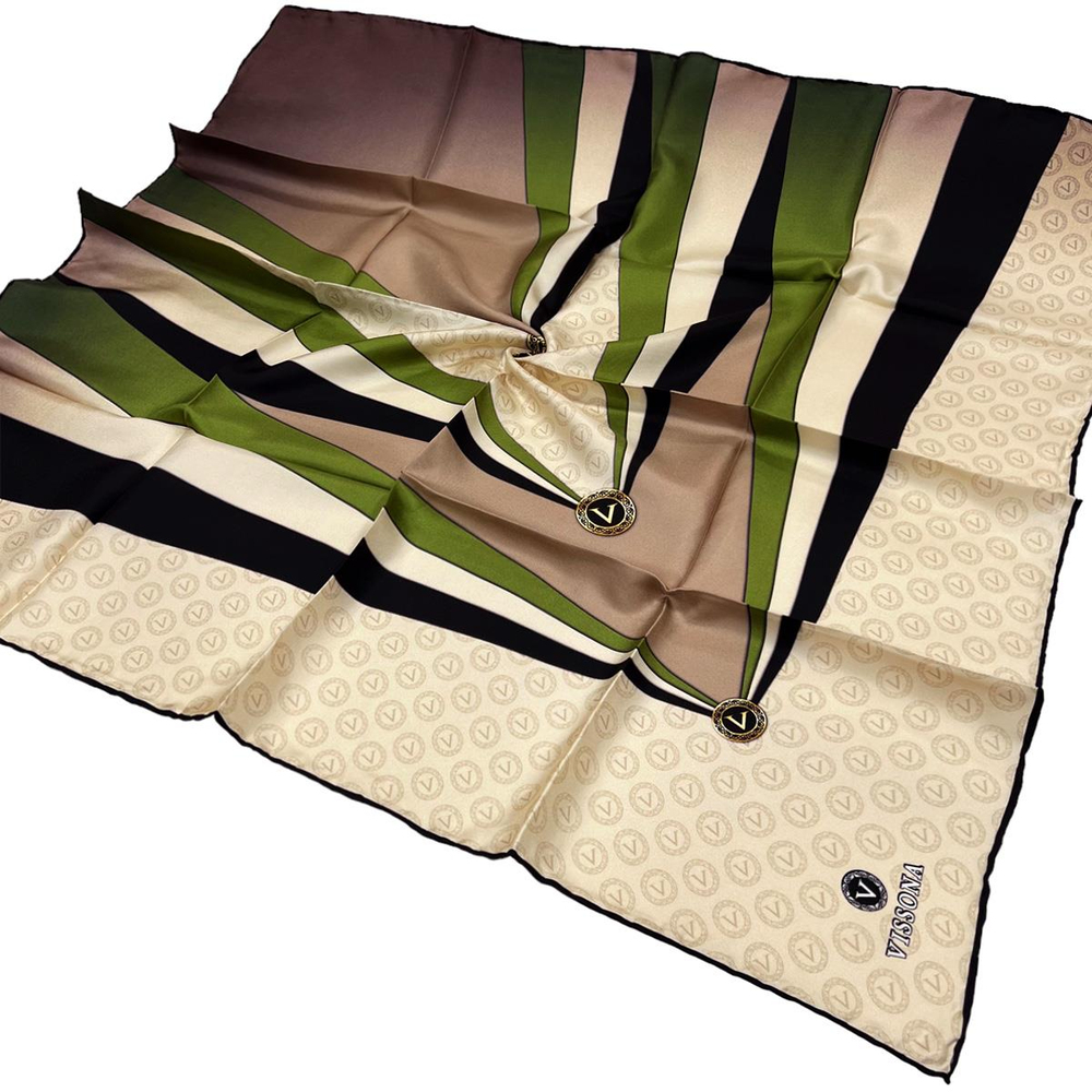 Vissona Twill İpek Eşarp - 17505 - 0004-0037