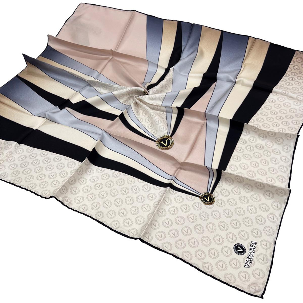 Vissona Twill İpek Eşarp - 17505 - 0019-0028
