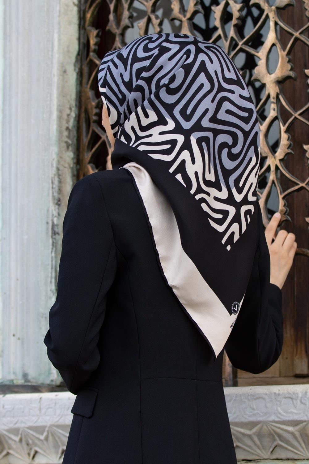 Vissona Twill İpek Eşarp - 373 - 0001-0028