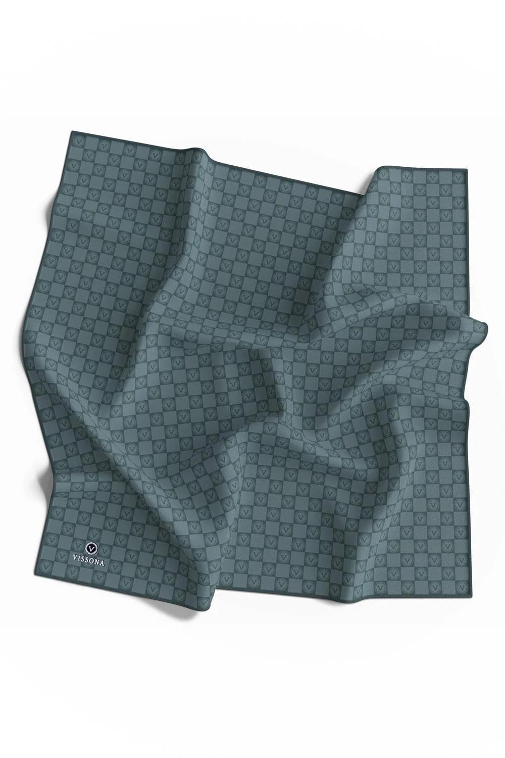 Vissona Twill İpek Eşarp - 51495 - 0219 Cam Göbeği