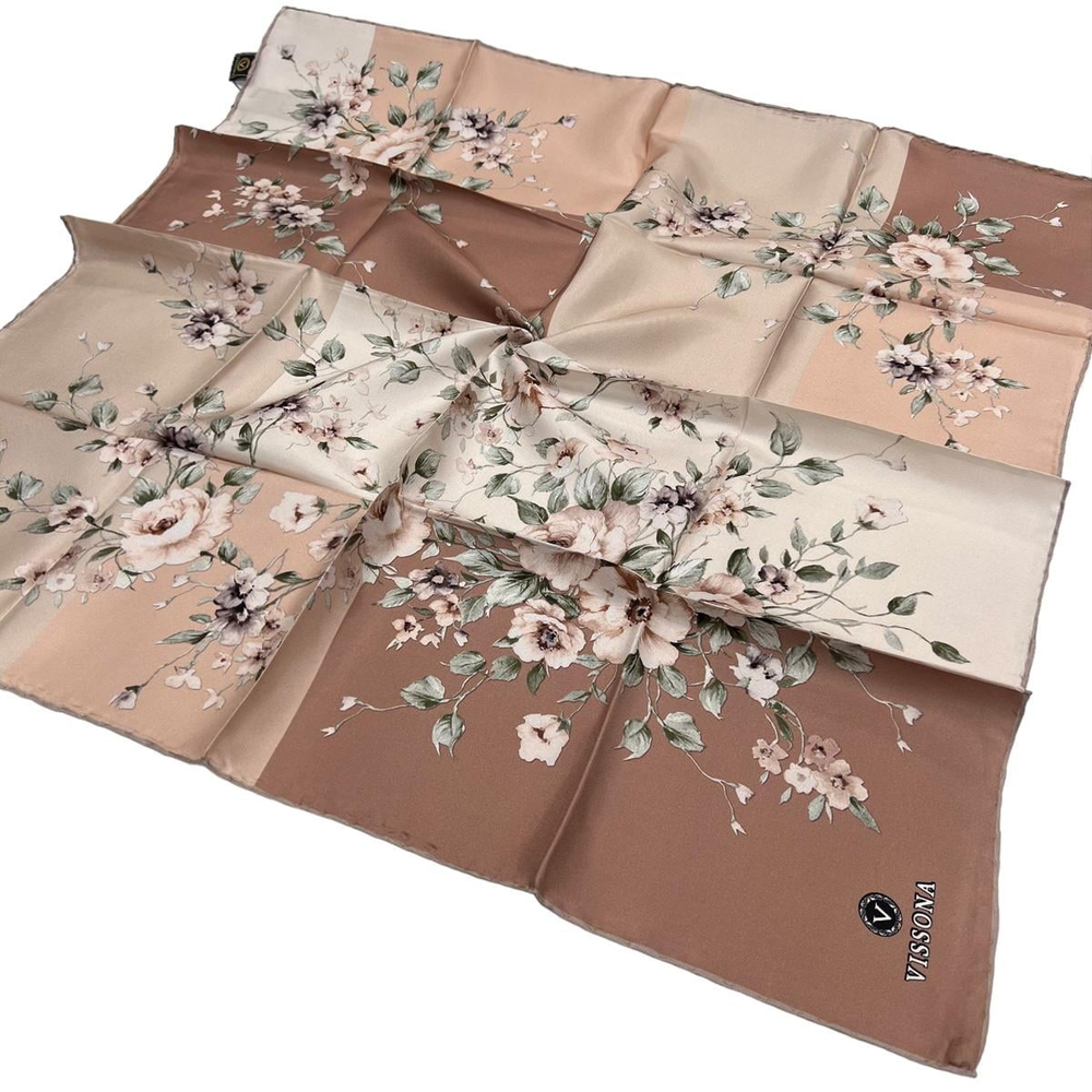 Vissona Twill İpek Eşarp - 6273 - 0003-35522